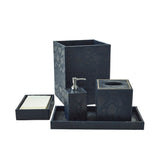 Bath Set (5pc Set), Midnight, With Crystal